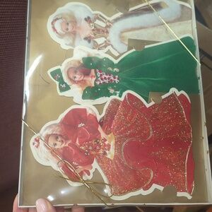 Vintage 1995 Barbie / Hallmark Holiday Barbie Collection 3 Card Set NIB.